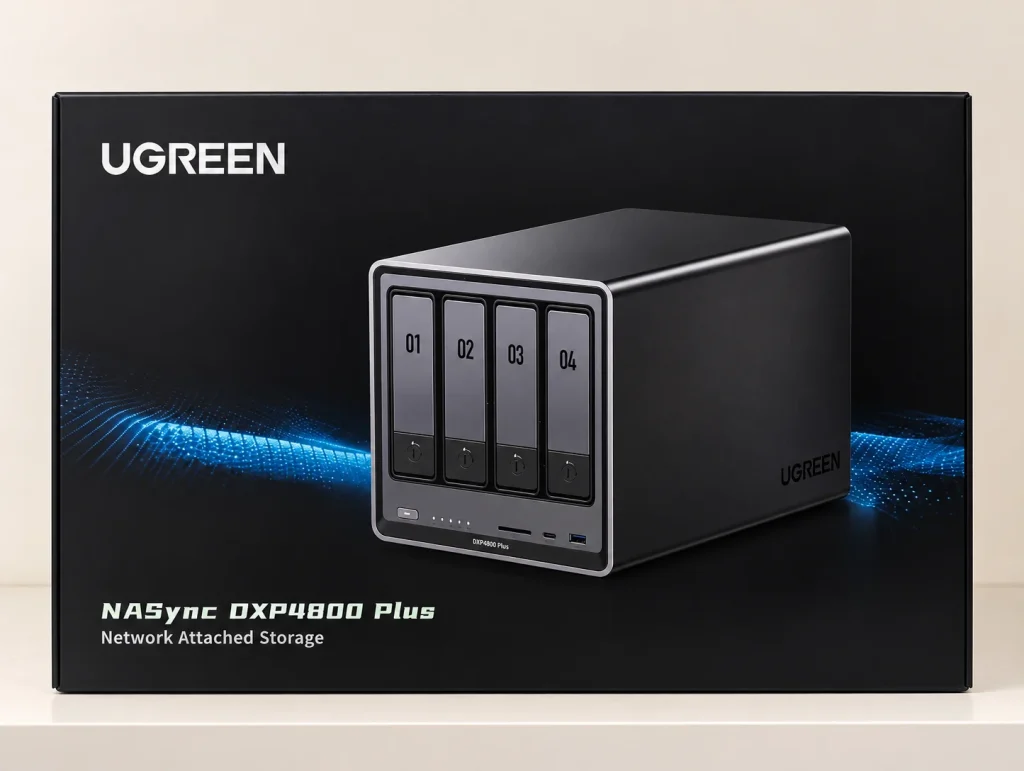 Boîte du NAS UGREEN NASync DXP4800 Plus